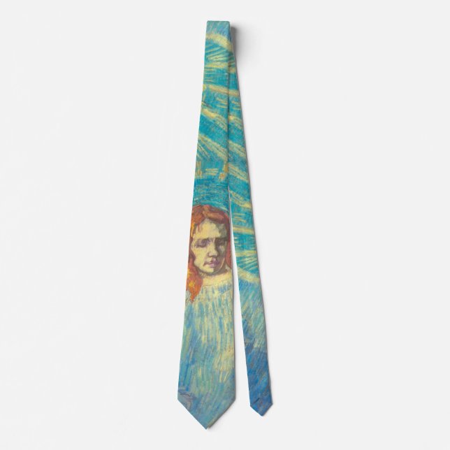 Half Figure of an Angel by Vincent van Gogh Tie (Front)