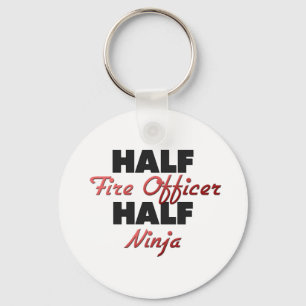 Half Fire Officer Half Ninja Key Ring