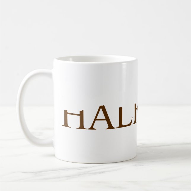 Half Full Coffee Mug (Left)