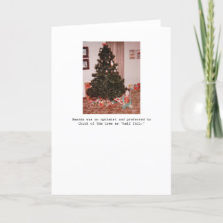 Half Full Holiday Greeting Card