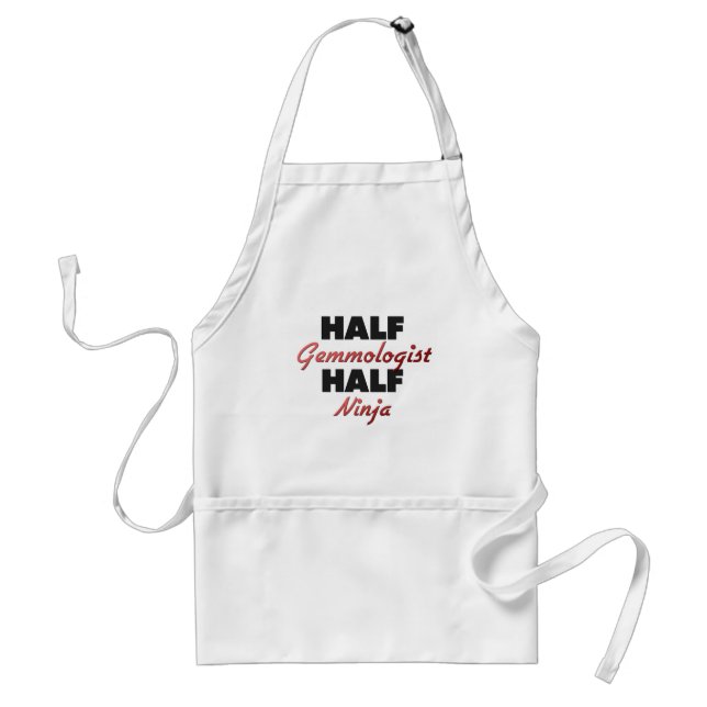 Half Gemmologist Half Ninja Standard Apron (Front)