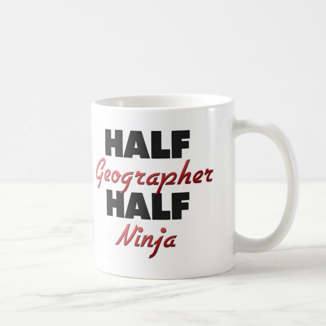 Half Geographer Half Ninja Coffee Mug (Right)
