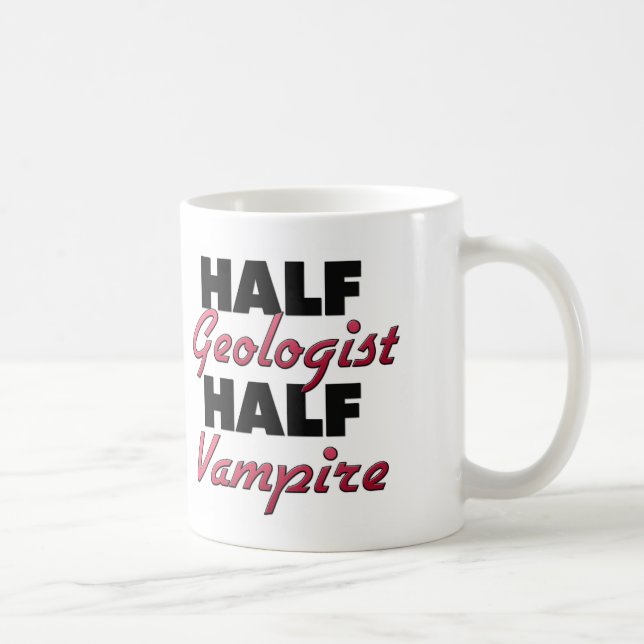 Half Geologist Half Vampire Coffee Mug (Right)