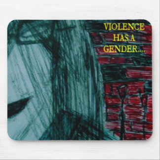 half girl print mouse pad