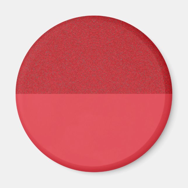 Half-Gloss, Half-Grain Tomato Red Magnet (Custom) (Front)