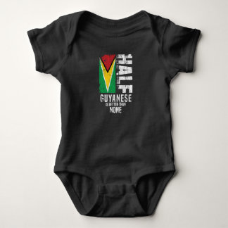 Half Guyanese Is Better Than None Funny Guyanese F Baby Bodysuit