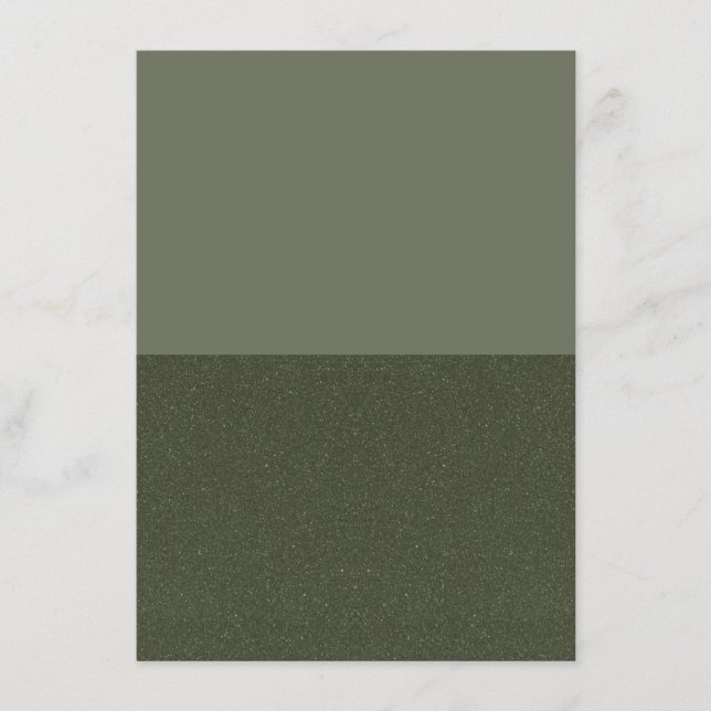 Half & Half Moss Green Enclosure Card – Customise (Front)