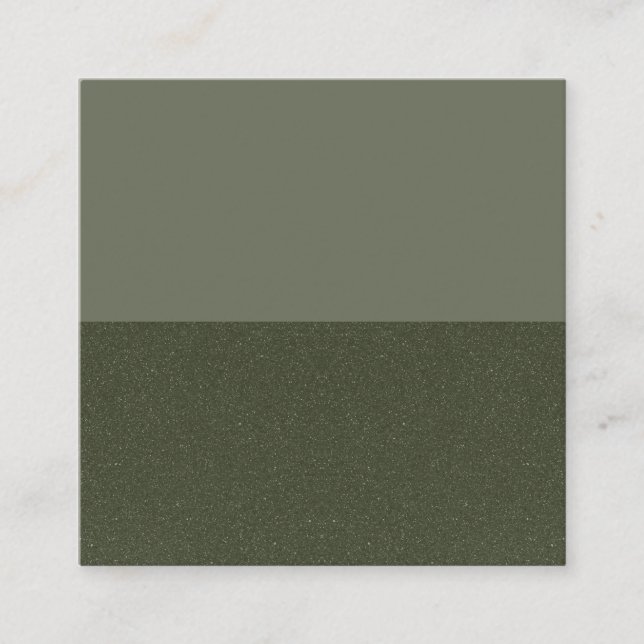 Half & Half Moss Green Referral Card – Customise (Front)