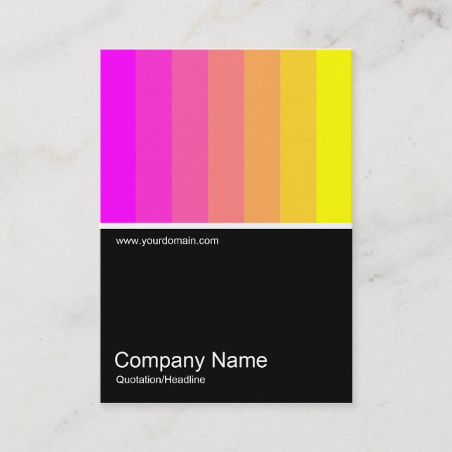 Half&Half Photo 0112 - Magenta to Yellow Business Card (Front)