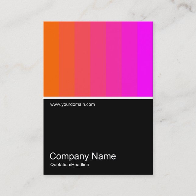 Half&Half Photo 0119 - Orange to Magenta Business Card (Front)