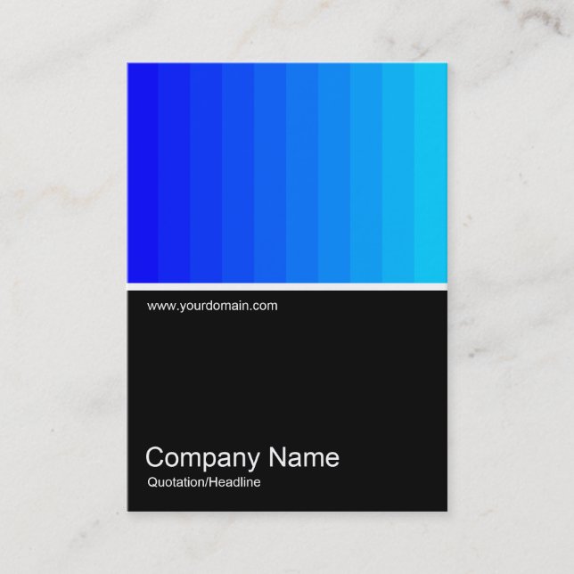 Half&Half Photo 0131 - Colour Blend - Blues Business Card (Front)