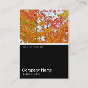 Half&Half Photo 0187 - Autumn Leaves Business Card