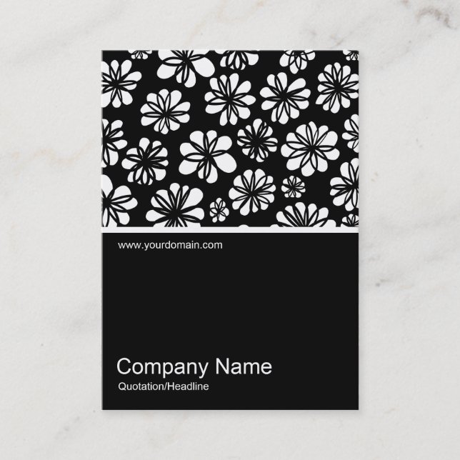 Half&Half Photo 0189 - Flowers Business Card (Front)