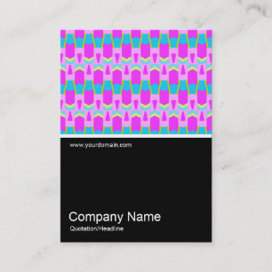 Half&Half Photo 0191 - Colourful Geometric Business Card