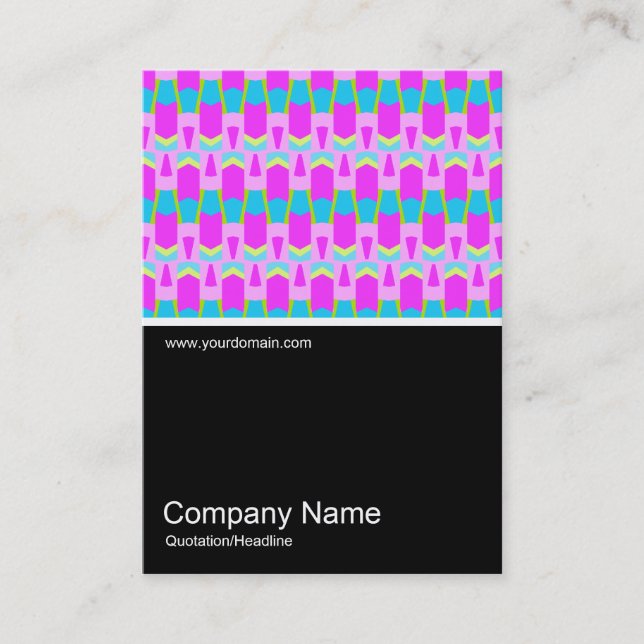 Half&Half Photo 0191 - Colourful Geometric Business Card (Front)