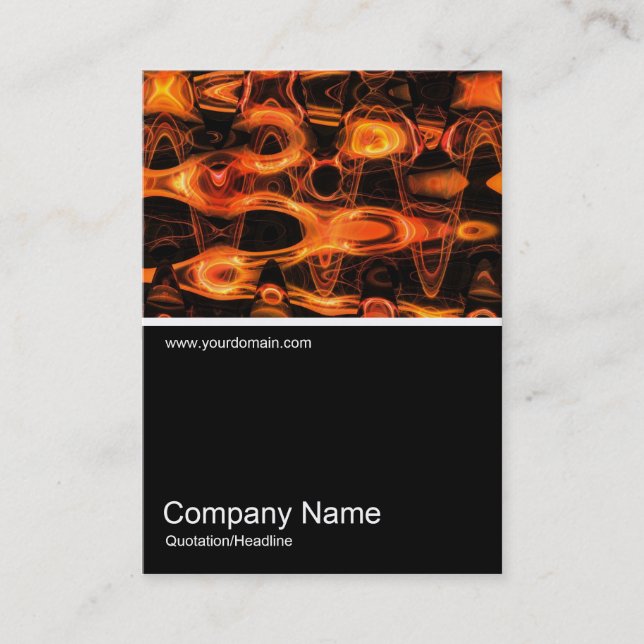 Half&Half Photo 0196 - Abstract Flame Business Card (Front)