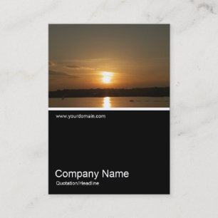 Half&Half Photo 0255 - Sunset over Cardiff Bay Business Card