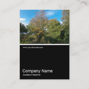 Half&Half Photo 0270 - Autumn in the Park Business Card