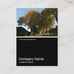 Half&Half Photo 0271 - Autumn in the Park Business Card