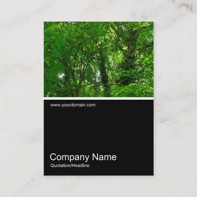 Half&Half Photo 028 - In the Trees Business Card (Front)