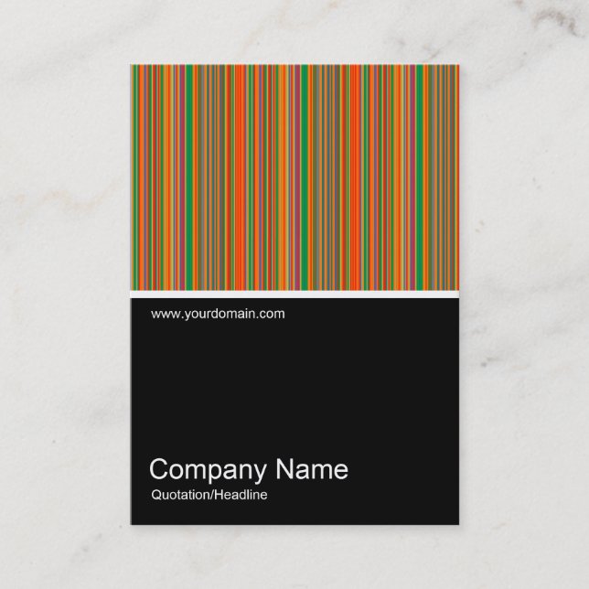 Half&Half Photo 0293 - Colourful Stripes 01 Business Card (Front)