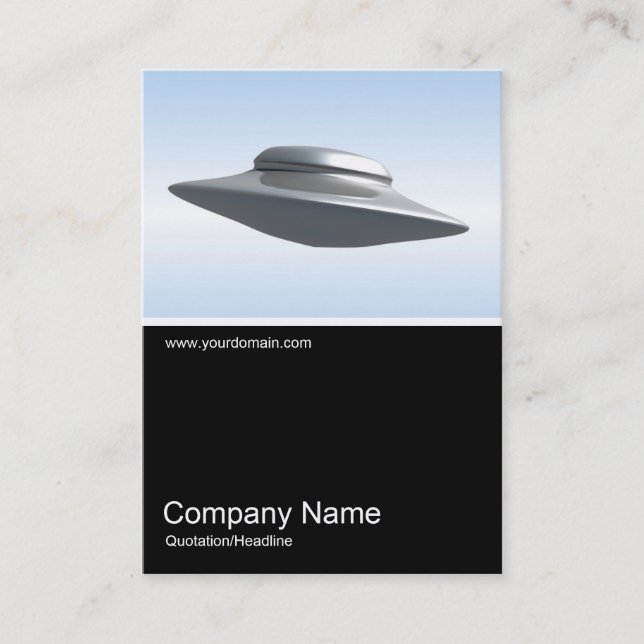 Half&Half Photo 032 - Flying Saucer Business Card (Front)