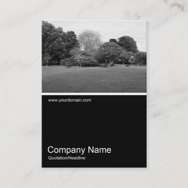 Half&Half Photo 0345- Park Landscape Business Card (Front)