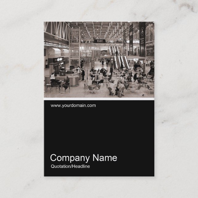 Half&Half Photo 039 - Paddington Station, London Business Card (Front)