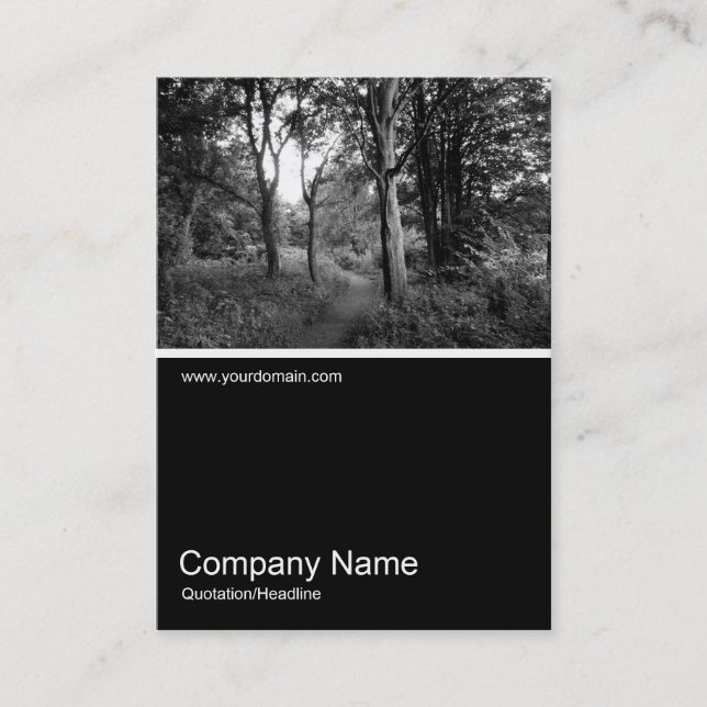Half&Half Photo 07 - Woodland Business Card (Front)