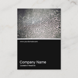 Half&Half Photo - Water Droplets on Glass 02 Business Card