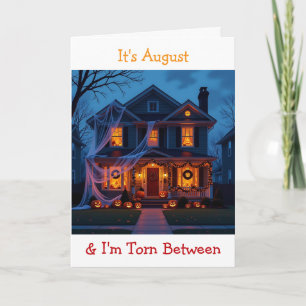 Half Halloween and Half Christmas   Holidays Humou Card