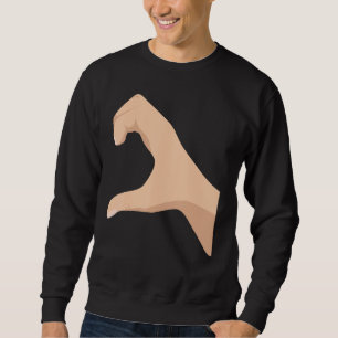 Half Heart Left Hand Side Love Couple Camisa Parej Sweatshirt