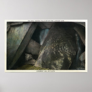 Half Hidden Falls View of Judgment Hall of Plato Poster