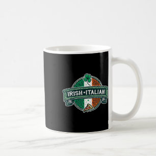 Half Irish Half Italian Funny Irish Italian Shamro Coffee Mug
