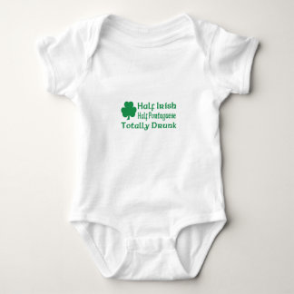 Half Irish Half Portuguese Totally Drunk Baby Bodysuit
