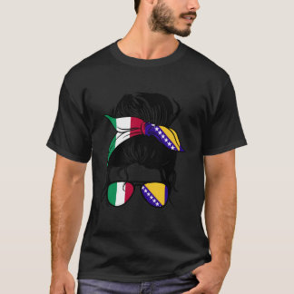 Half Italian Half Bosnian Italy And Bosnia Mix T-Shirt