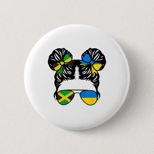 Half Jamaican Half Ukrainian Girl Jamaica Kids Her 6 Cm Round Badge