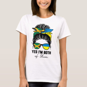 Half Jamaican Half Ukrainian Girl Jamaica Ukraine T-Shirt