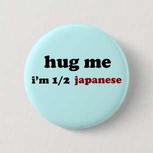 Half Japanese 6 Cm Round Badge