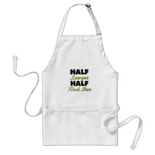 Half Lawyer Half Rock Star Standard Apron