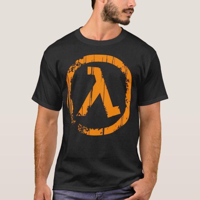 Half-Life Lambda (Distressed) T-Shirt (Front)