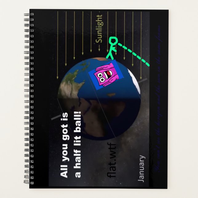 Half lit ball! planner (Front)