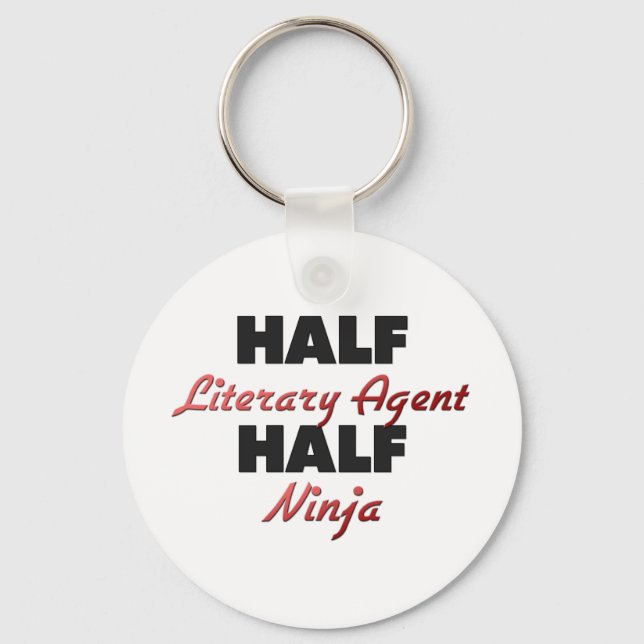 Half Literary Agent Half Ninja Key Ring (Front)