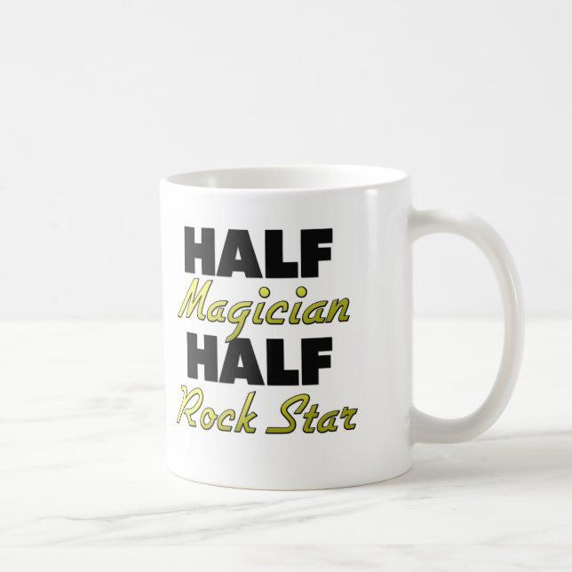 Half Magician Half Rock Star Coffee Mug (Right)