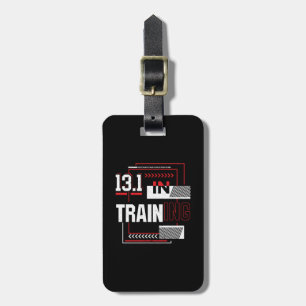 Half Marathon 13.1 in Training Abstract Runner Luggage Tag