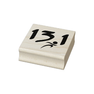Half-marathon 13.1 Rubber Stamp