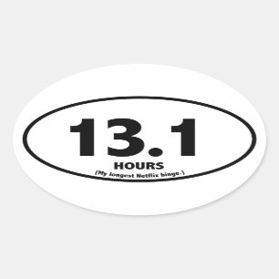 Half Marathon Parody Sticker