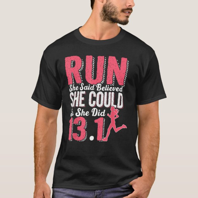 Half Marathon Runner So She Did 13   Running T-Shirt (Front)