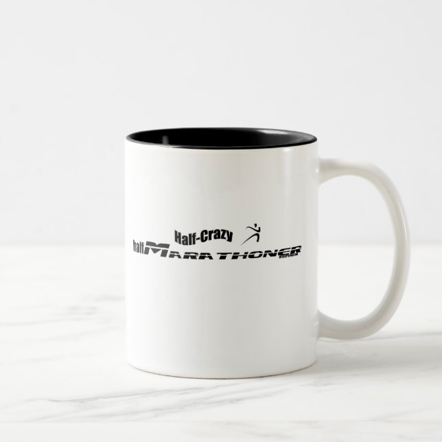HALF MARATHONER Two-Tone COFFEE MUG (Right)