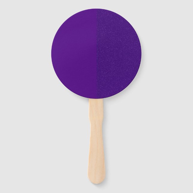 Half-Matte, Half-Noise Purple Hand Fan – Customise (Front)